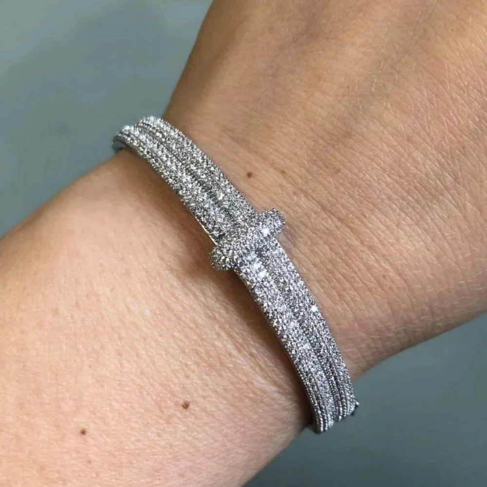 14k gold diamond bracelet - Picture 4 of 12